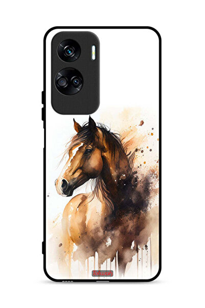 Tolwak غطاء حماية لهاتف Honor 90 Lite 5G بطبعة حصان تجريدية