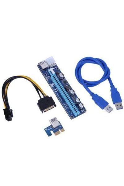 Wazney Riser 8C PCIE V008c - 4 capacitors