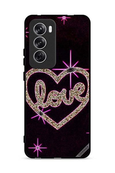 Covernex غطاء حماية لهاتف Oppo Reno12 5G بتصميم قلب الحب