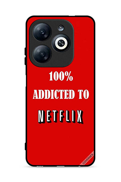 Covernex Infinix Smart 8 4G Protective Case Cover 100% Addicted To Netflix