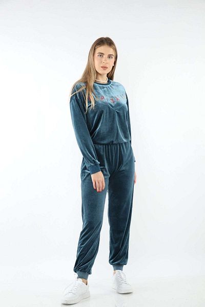 Nichii Women's High-Waisted Long Velvet Pants