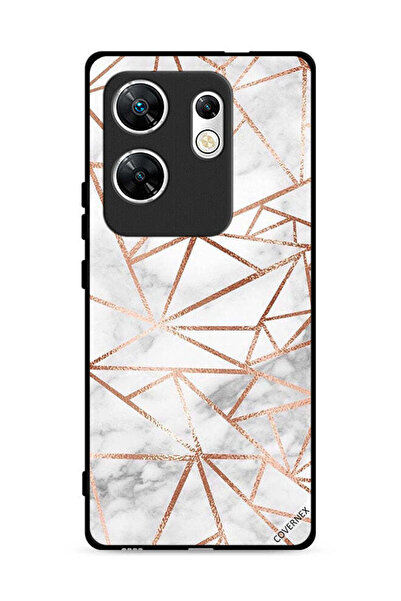 Covernex غطاء حماية لهاتف Infinix Zero 30 4G بنمط رخامي وورق جدران