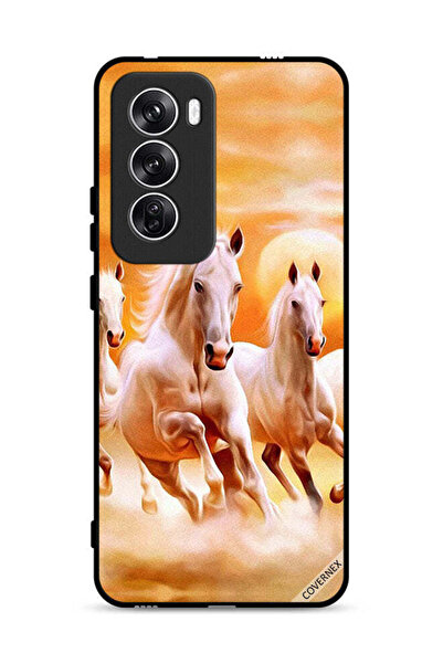 Covernex غطاء حماية لهاتف Oppo Reno12 5G بطبعة خيول تركض