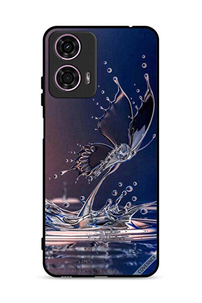 Covernex Motorola Moto G24 4G Protective Case Cover Water Drops Butterfly