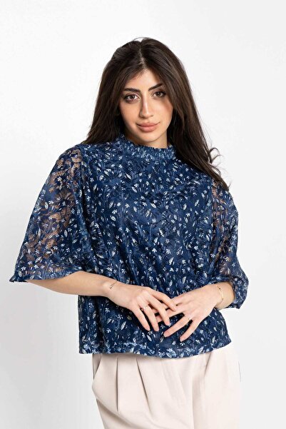 Nichii Women's Floral Long Sleeve Loose Blouse
