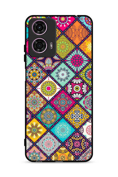 Covernex غطاء حماية لهاتف موتورولا موتو جي 24 4G بنقشة ماندالا بأشكال إسلامية