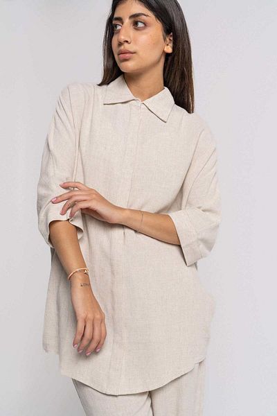 Nichii Women's Solid 3/4 Sleeve Shirt