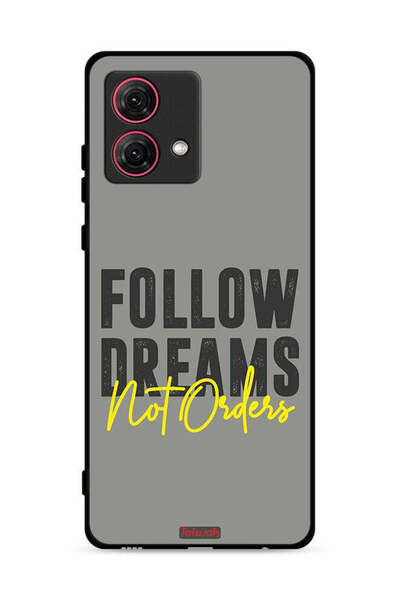 Tolwak غطاء حماية لهاتف موتورولا موتو جي 84 5 جي - اتبع الأحلام وليس الأوامر