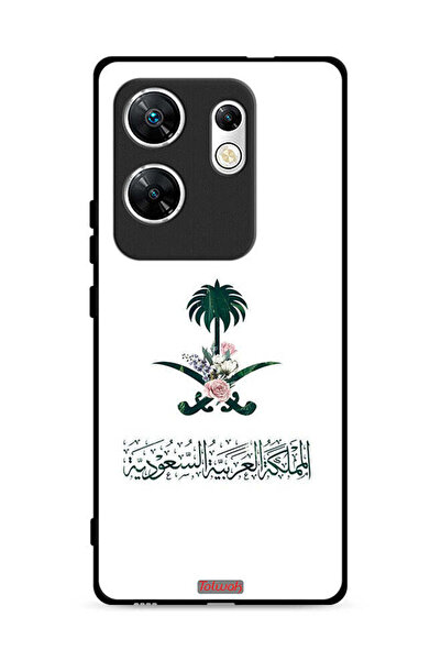 Tolwak غطاء حماية لهاتف إنفينيكس زيرو 30 4G، شعار المملكة العربية السعودية، ع...