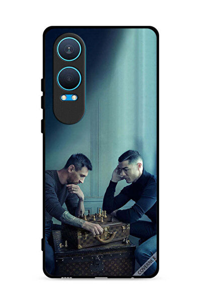 Covernex غطاء حماية لهاتف OnePlus Nord CE4 Lite 5G بطبعة ميسي ضد رونالدو يلعب...
