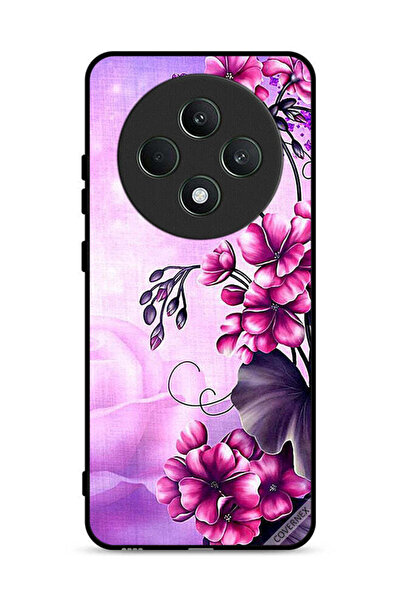 Covernex غطاء حماية لهاتف Oppo Reno12 F 5G بخلفية زهور رومانسية