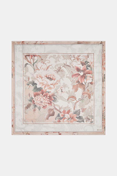 Vakko وشاح منقوش على شكل زهرة المرجان من إيتمين فوال