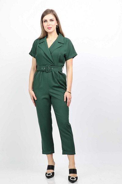 Nichii Women's Plain Formal Jumpsuit with Waist Belt