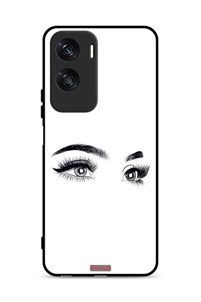 Tolwak غطاء حماية لهاتف Honor X50i 5G برسومات عيون فنية