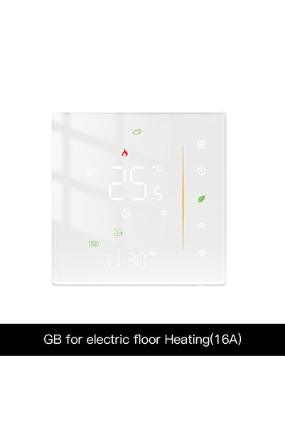 Choice8 ترموستات WHT-006-GB-WH-MS للتحكم في درجة حرارة الغرفة لاسلكيًا عبر شب...