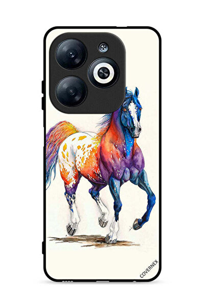 Covernex Infinix Smart 8 4G Protective Case Cover Horse Paint Art