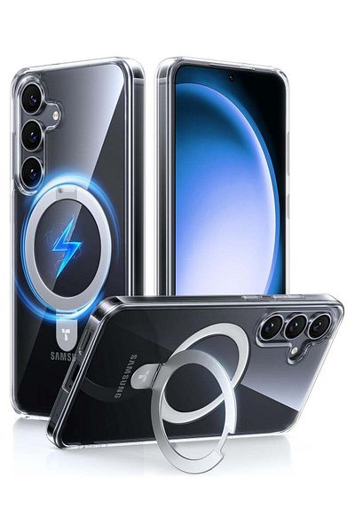TORRAS حامل مغناطيسي لجراب Samsung Galaxy S25، متوافق مع MagSafe، تم اختباره من السقوط بدرجة عسكرية، مقاس S