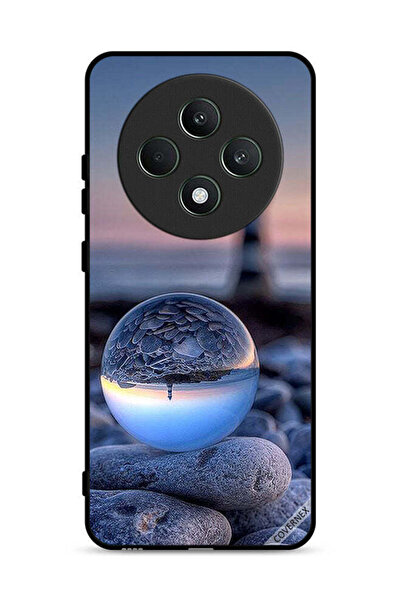 Covernex جراب حماية لهاتف Oppo Reno12 F 5G، تصوير رائع للطبيعة في زجاج دائري
