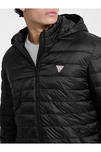 Guess Ανδρικό παλτό με κουκούλα Gj