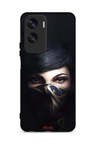 Tolwak غطاء حماية لهاتف Honor X50i 5G بنقشة فتاة محجبة