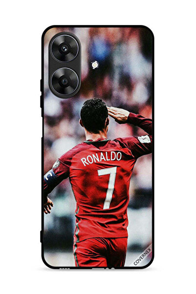 Covernex غطاء حماية لهاتف Realme Note 60 4G بشعار رونالدو تحية للجمهور