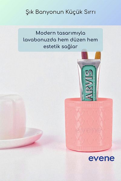 Evene Θήκη οδοντόβουρτσας Βάση οδοντόβουρτσας Βάση οδοντόβουρτσας Ανοιχτό ροζ Χρώμα Μοντέλο 87