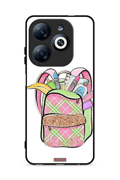 Tolwak Infinix Smart 8 4G Protective Case Cover Unicorn Girl Bag