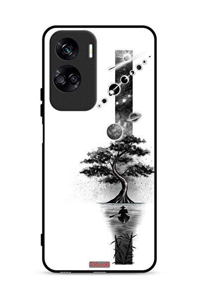 Tolwak غطاء حماية لهاتف Honor 90 Lite 5G برسومات الأرض والفضاء