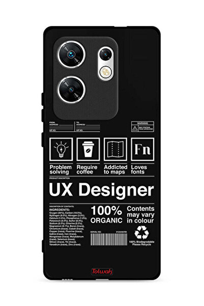 Tolwak غطاء حماية لهاتف Infinix Zero 30 4G، ملصق مصمم لتجربة المستخدم