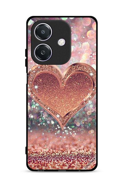 Covernex غطاء حماية Oppo A3 5G بتصميم قلب لامع