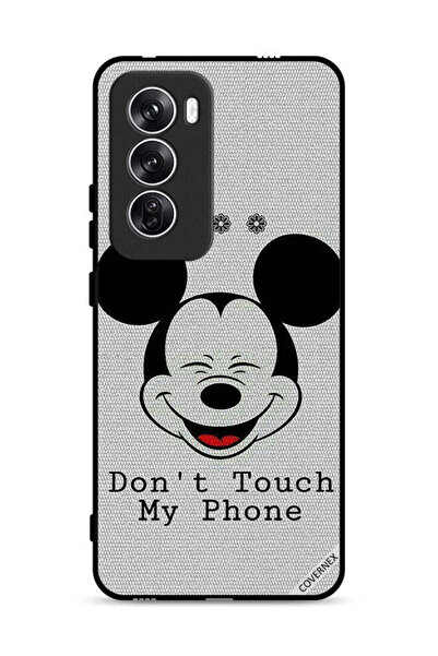 Covernex غطاء حماية لهاتف Oppo Reno12 5G، ميكي، لا تلمس هاتفي