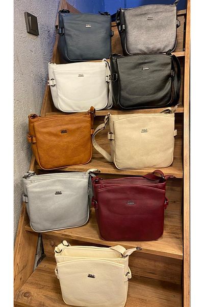KIRASE New Model 3 Compartment Lined Adjustable Strap Crossbody and Shoulder Bag