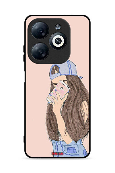 Tolwak غطاء حماية لهاتف Infinix Smart 8 4G لالتقاط صور سيلفي