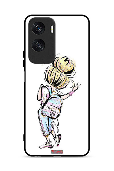 Tolwak غطاء حماية لهاتف Honor X50i 5G بطبعة فتاة العودة إلى المدرسة