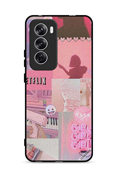 Covernex غطاء حماية Oppo Reno12 5G بمشبك فني للفتيات