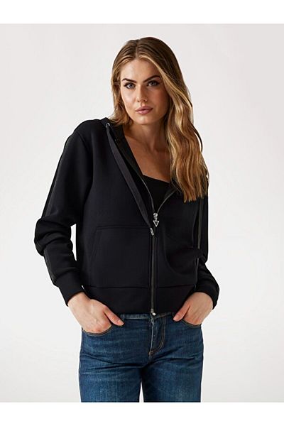 Guess Full Zipper Diving Cloth Hooded Top W5Yq05Kbye2
