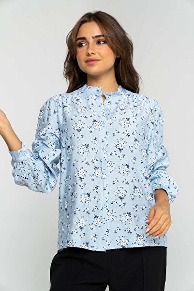 Nichii Floral Print Long Sleeve Blouse