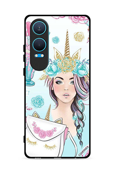 Covernex غطاء حماية لهاتف OnePlus Nord CE4 Lite 5G مزين برسومات رموش على الحق...