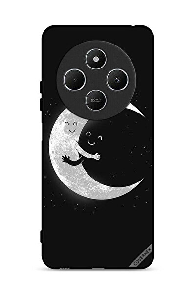 Covernex غطاء حماية لهاتف شاومي ريدمي 14 سي 4G بتصميم عناق القمر والسماء المظلمة