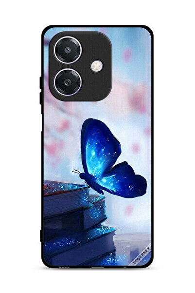 Covernex غطاء حماية لهاتف Oppo A3x 5G بتصميم فراشة جالسة على كتاب