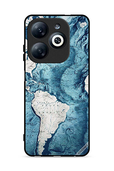 Covernex Infinix Smart 8 4G Protective Case Cover Map Art