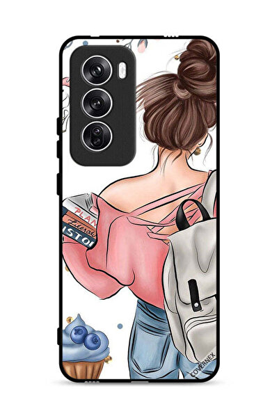 Covernex غطاء حماية لهاتف Oppo Reno12 5G بتصميم كتاب "يد فتاة"