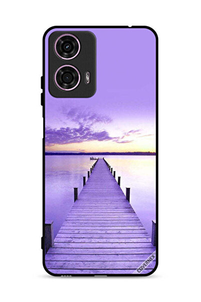 Covernex غطاء حماية لهاتف موتورولا موتو جي 24 4G بنمط مسار البحر