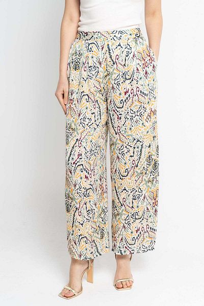 Nichii Women's High-Waisted Long Trousers