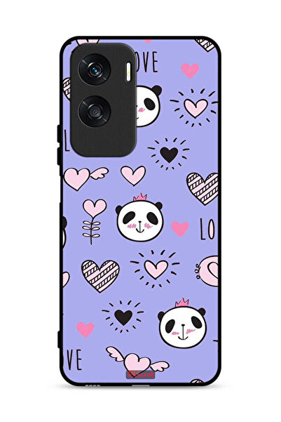 Tolwak غطاء حماية Honor X50i 5G بنقشة الحب والباندا