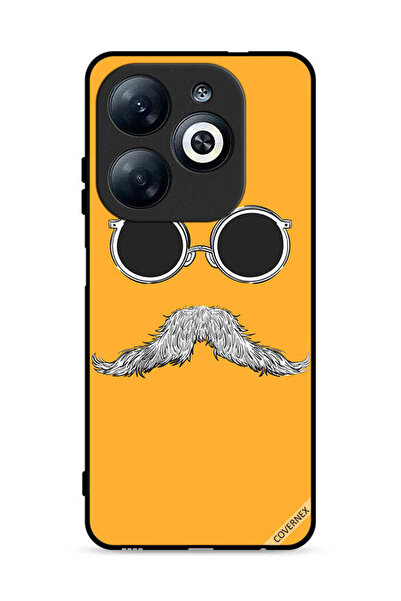 Covernex غطاء حماية لهاتف إنفينيكس سمارت 8 4G برسومات نظارات وشارب