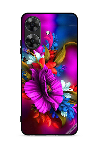 Covernex غطاء حماية لهاتف Realme Note 60 4G برسومات زهور عالية الدقة