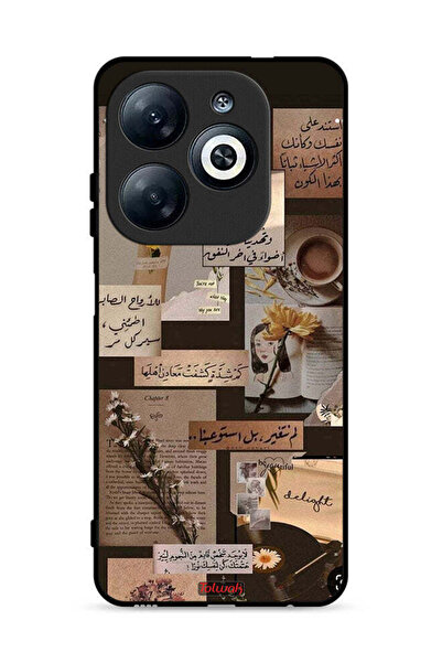 Tolwak غطاء حماية لهاتف إنفينيكس سمارت 8 4G بعبارات عربية قديمة