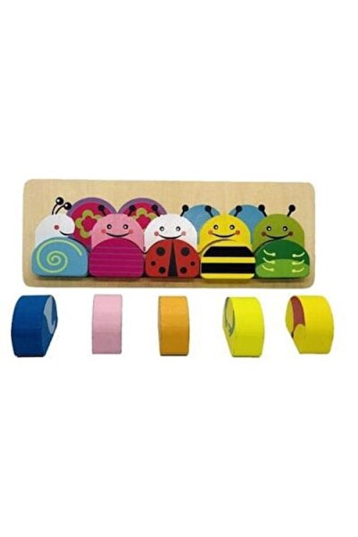 OEM Puzzle Incastru din lemn 3d Montessori, joc de asociere, insecte