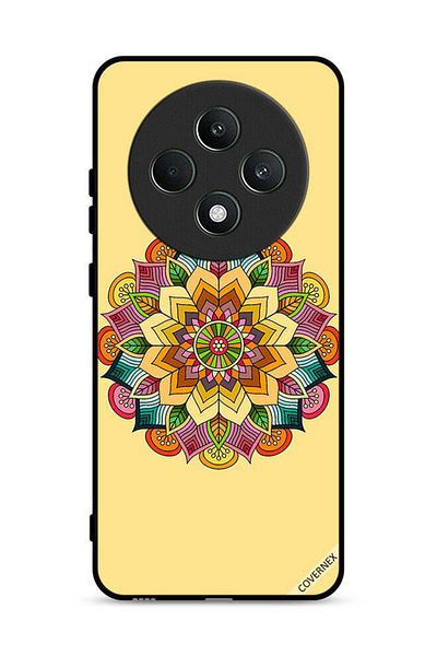 Covernex غطاء حماية لهاتف Oppo Reno12 F 4G بنقشة ماندالا دائرية